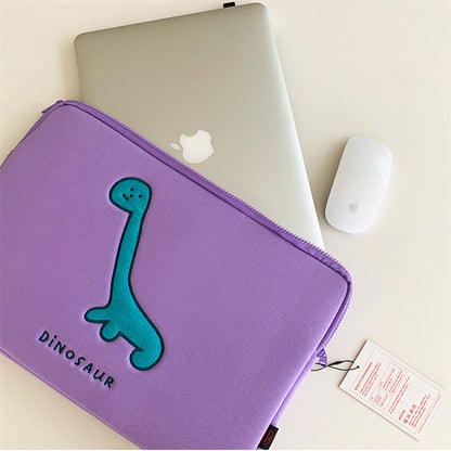 Cute Dinosaur Laptop Sleeve in Purple (11-15.6 Inch)