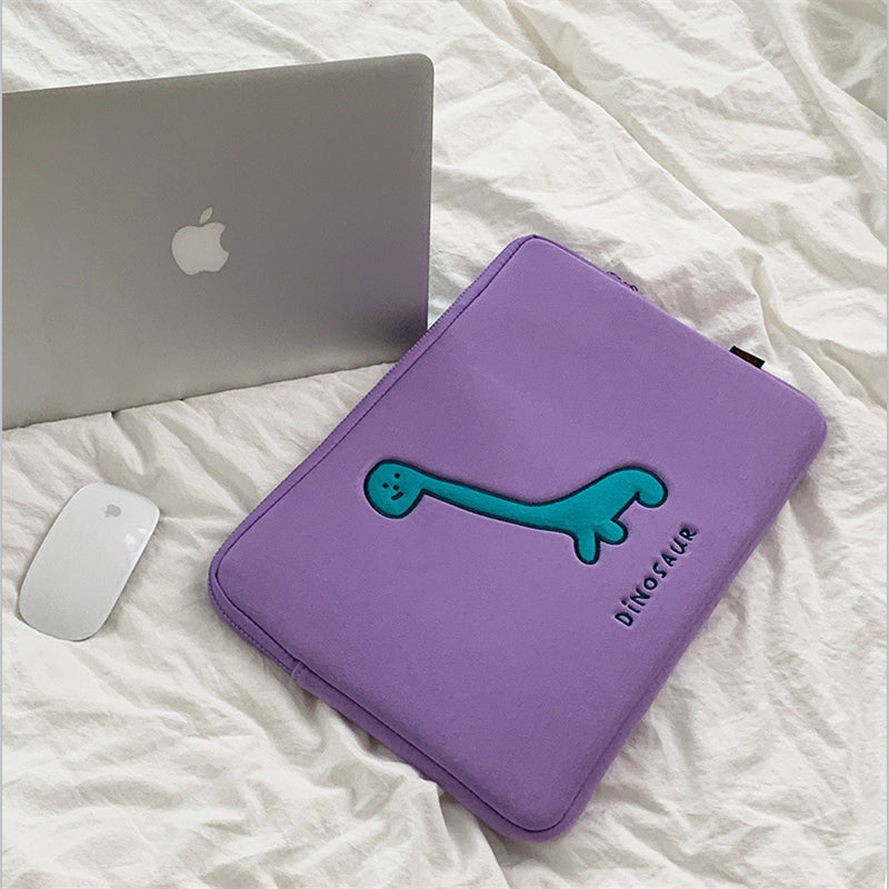 Cute Dinosaur Laptop Sleeve in Purple (11-15.6 Inch)