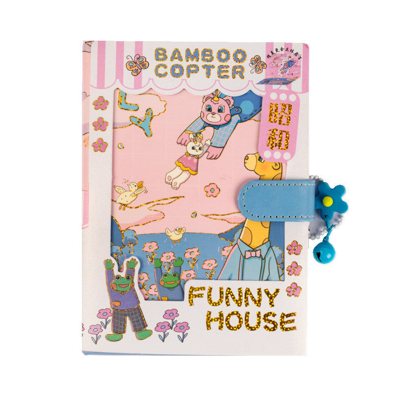 Cute Magnetic Closure Diaries with Fun Illustrations & Colored Pages