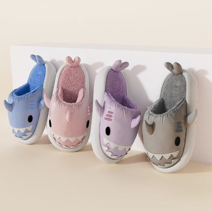 Cozy Shark Slippers – Thick Sole Home Slippers in Fun Colors