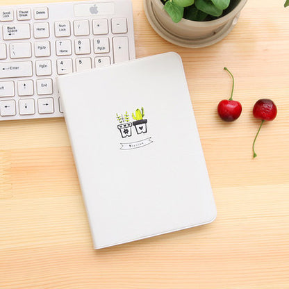 Colorful Softcover Plant-Themed Diary with Cute Icon Design