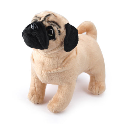 Realistic Pug Plush Toy – Cute Plushie with Soft Tan Fur & Black Face