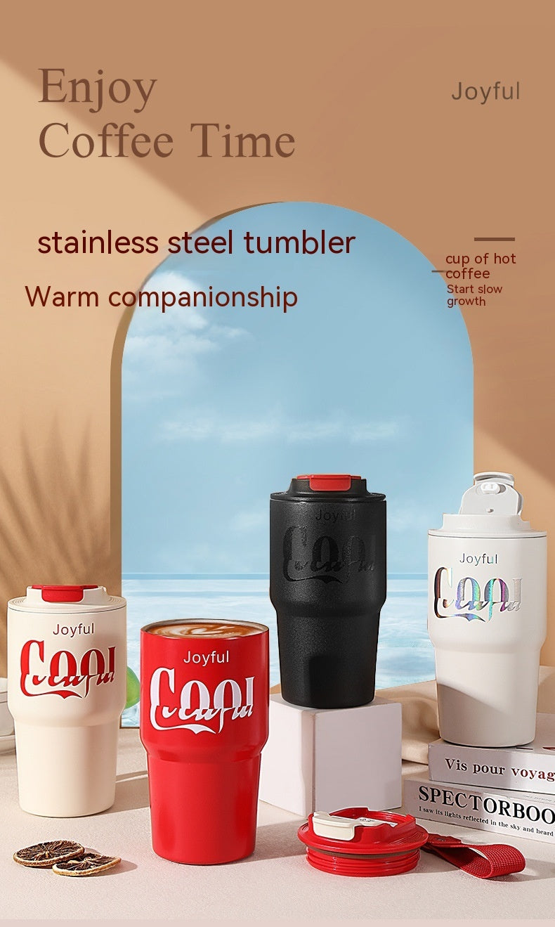 Trendy Insulated Stainless Steel Vacuum Tumblers – Multi-Color Grip