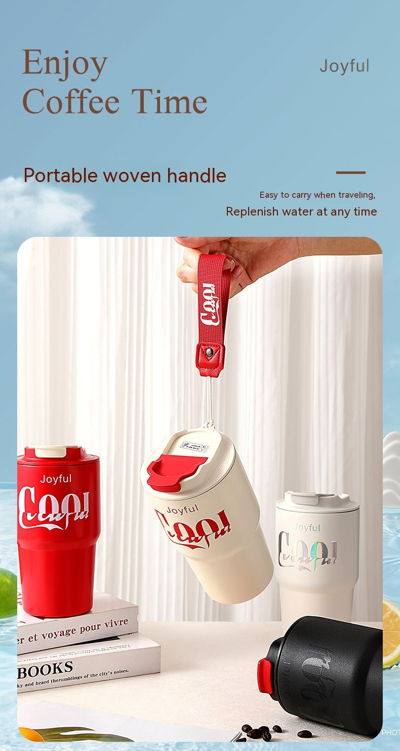 Trendy Insulated Stainless Steel Vacuum Tumblers – Multi-Color Grip