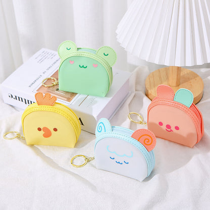 Cute Animal Coin Purse with Zipper – Vibrant Colors & Playful Designs