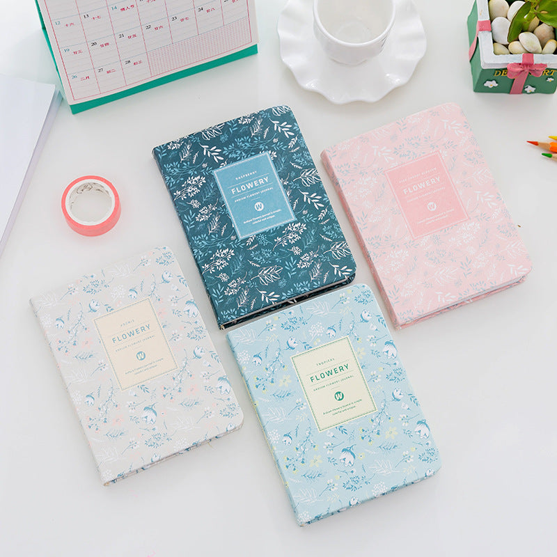 Flowery Cute Diary with Pastel Designs in Multiple Colors