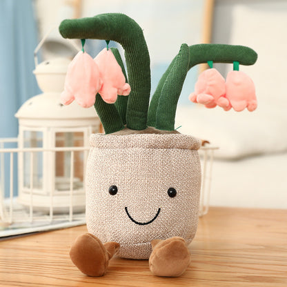 Decorative Flower Plushie Doll in Smiling Plant Plush Toy Variants