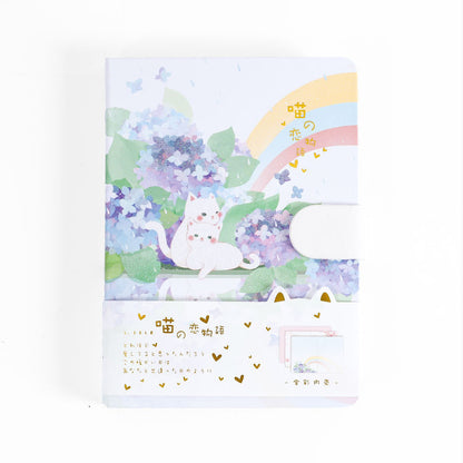 Japanese Cartoon Student Diary with Cute Designs & Magnetic Closure