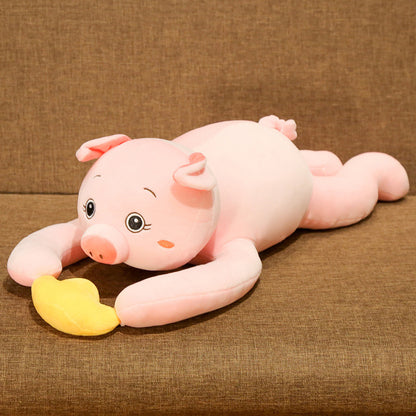 Cuddly Stuffed Animal Plush Toys Collection Featuring Monkey, Rabbit, Pig, & Dog