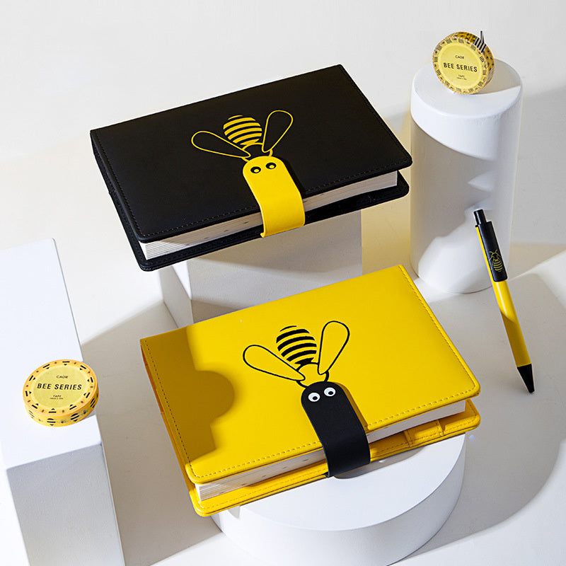 Playful Bee-Themed Journal with Bold Yellow & Black Covers