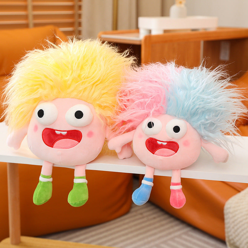 Cute Big-Eyed Fluffy Hair Plush Toy Collection