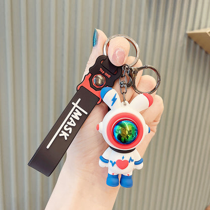 Bunny Keychain in Astronaut Outfit | Cute Rabbit Keychain