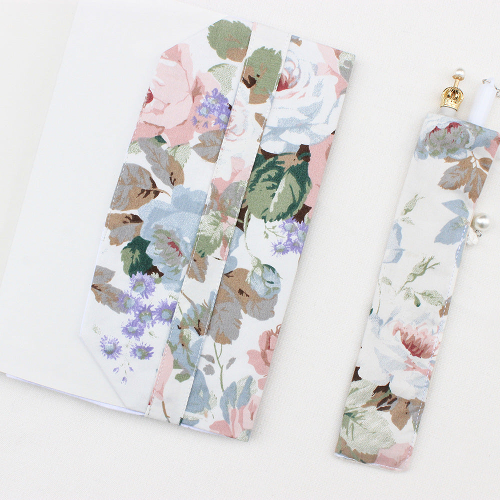 Floral Cloth Journal with Delicate Flower Prints in A5 & A6 Sizes