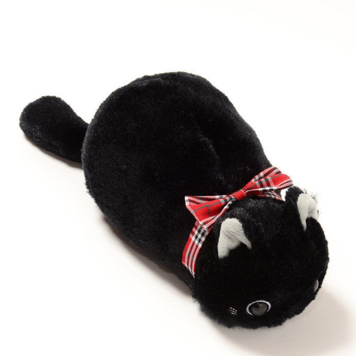 Adorable Cat Plush Pencil Cases with Bowtie – 5 Soft Variants