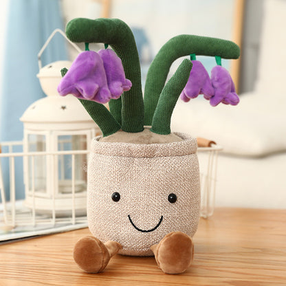 Decorative Flower Plushie Doll in Smiling Plant Plush Toy Variants