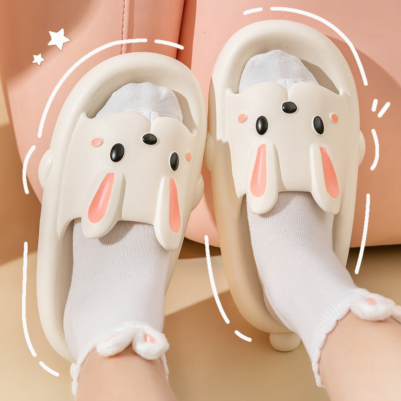 Adorable Bunny Rubber Slippers for Kids – Soft & Cute Design