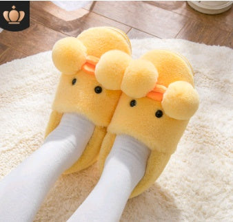 Cute Plush Duck Winter Slippers for Kids – Cozy and Fun Designs