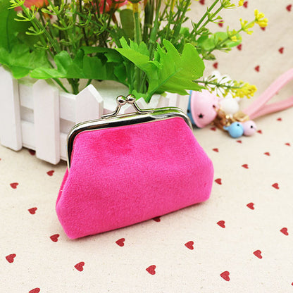 Vibrant Velvet Kiss Lock Small Coin Purse in Multiple Colors