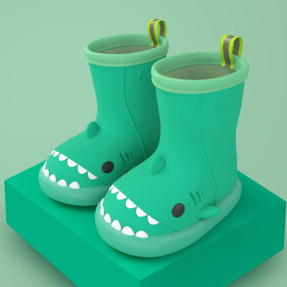 Cute Shark Toddler Rain Boots – Colorful Rubber Slippers for Kids