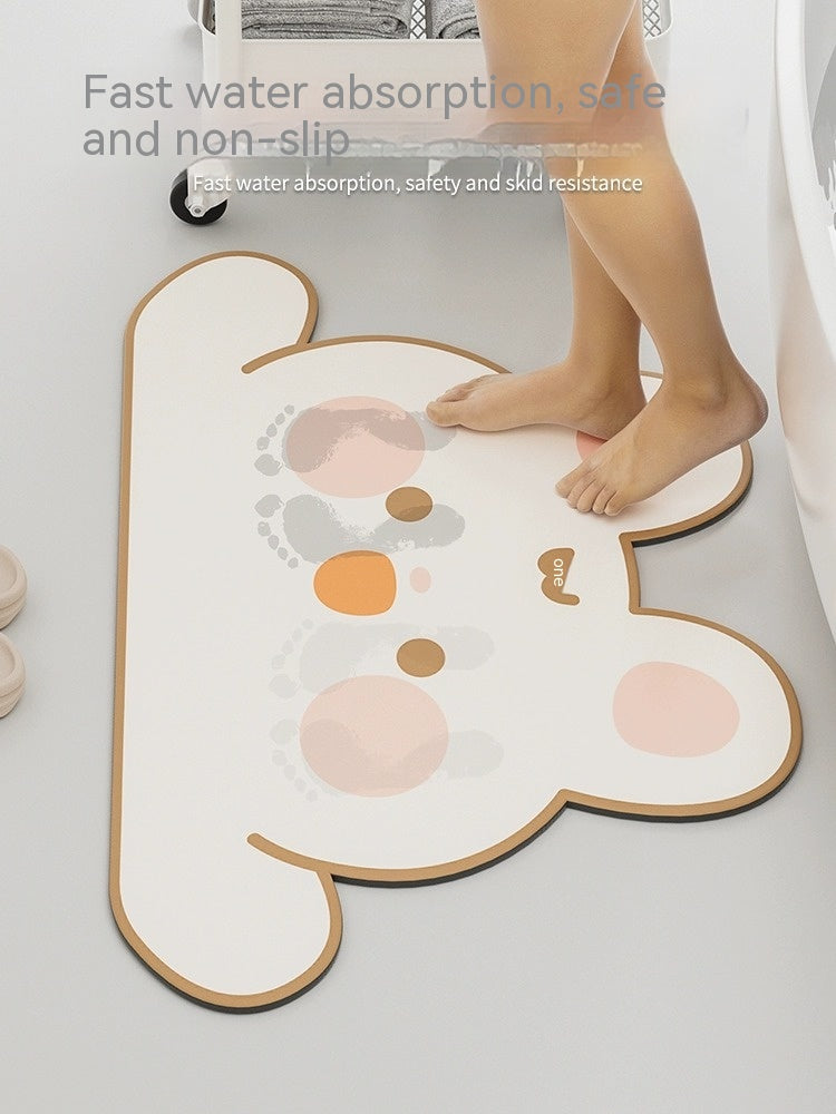 Charming Animal Collection Bathroom Mats | Cute Non-Slip Door Mat