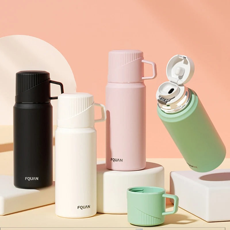 Stylish Insulated Stainless Steel Vacuum Bottle - Multiple Colors