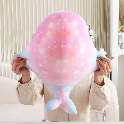 Chubby & Starry Sky Patterned Whale Plush Toy