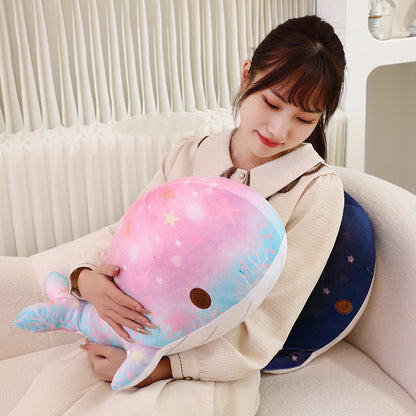 Chubby & Starry Sky Patterned Whale Plush Toy