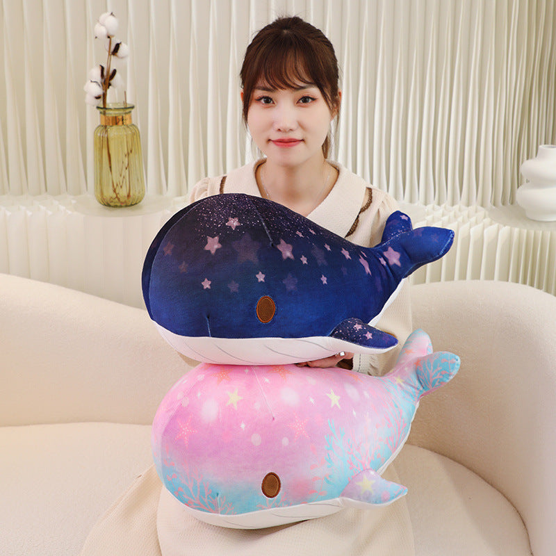 Chubby & Starry Sky Patterned Whale Plush Toy