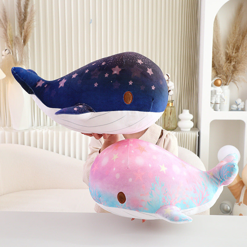 Chubby & Starry Sky Patterned Whale Plush Toy