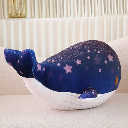 Chubby & Starry Sky Patterned Whale Plush Toy