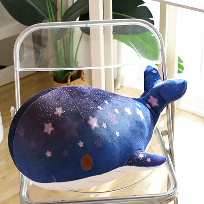 Chubby & Starry Sky Patterned Whale Plush Toy