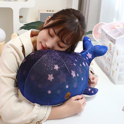 Chubby & Starry Sky Patterned Whale Plush Toy