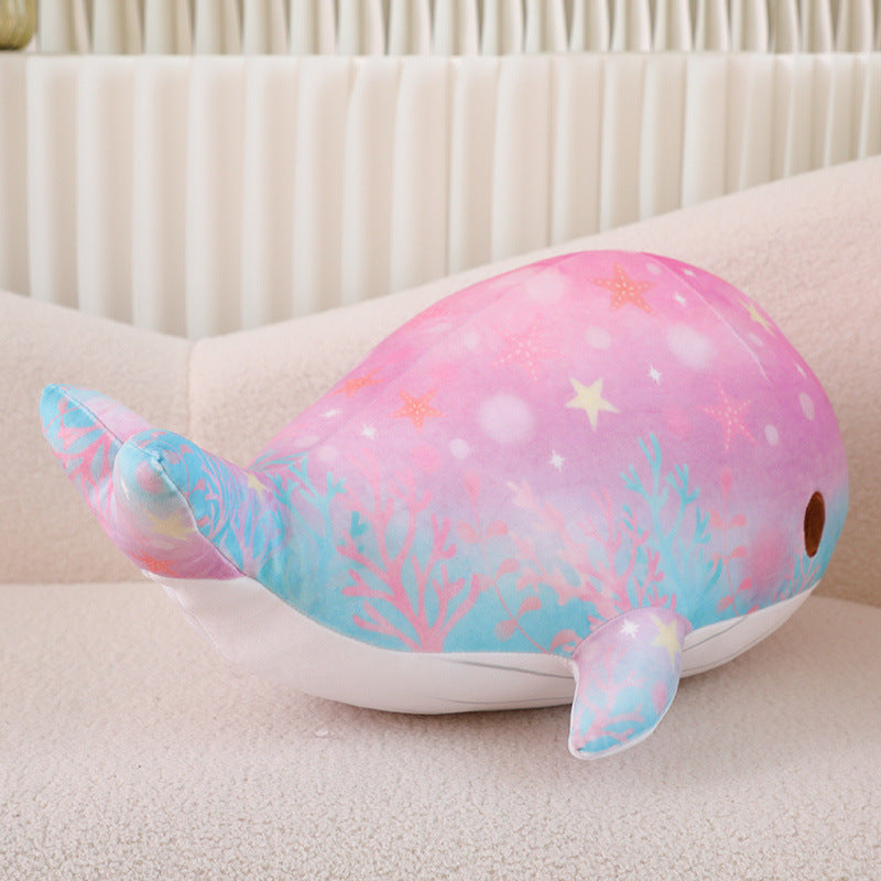 Chubby & Starry Sky Patterned Whale Plush Toy