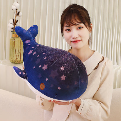 Chubby & Starry Sky Patterned Whale Plush Toy