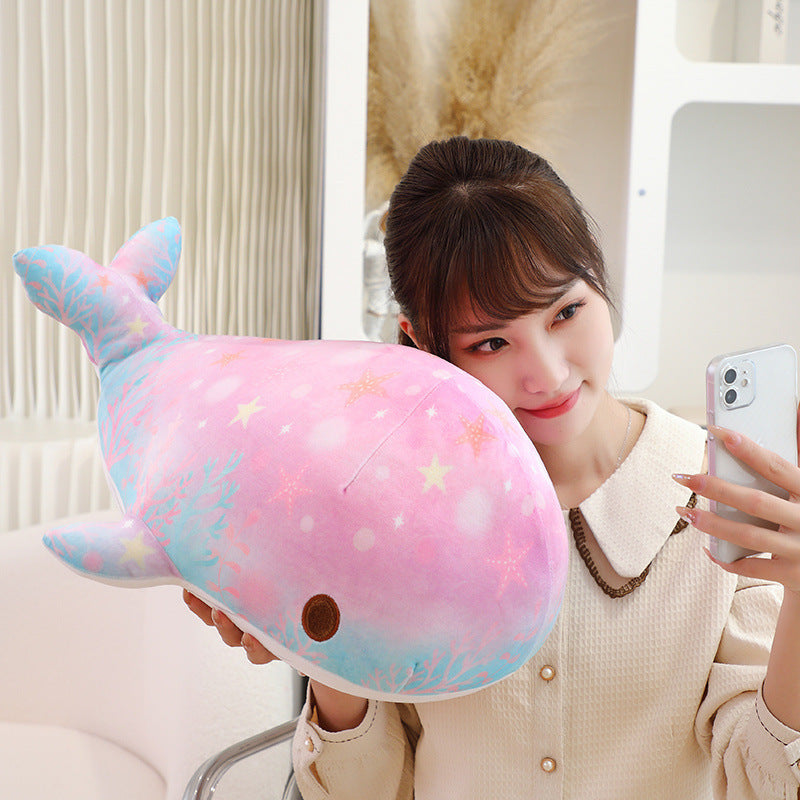 Chubby & Starry Sky Patterned Whale Plush Toy