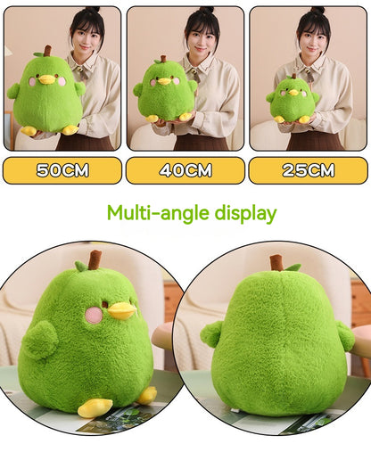 Round Cute & Fluffy Chick & Pear-Shaped Duck Plush Toy