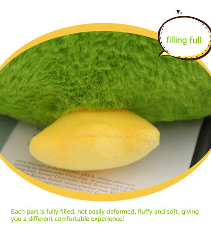 Round Cute & Fluffy Chick & Pear-Shaped Duck Plush Toy