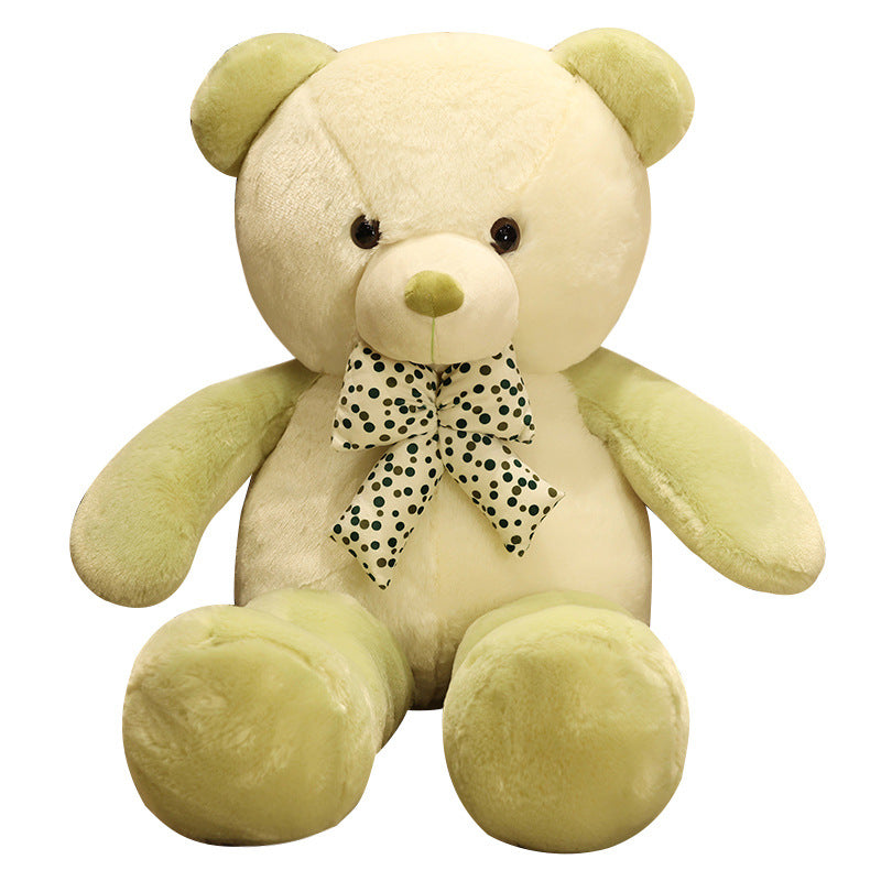 Dual Tone Giant Stuffed Teddy Bear with a Bow Tie