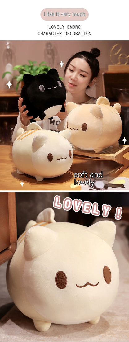 Round and Large Cute Stuffed Cat Toy