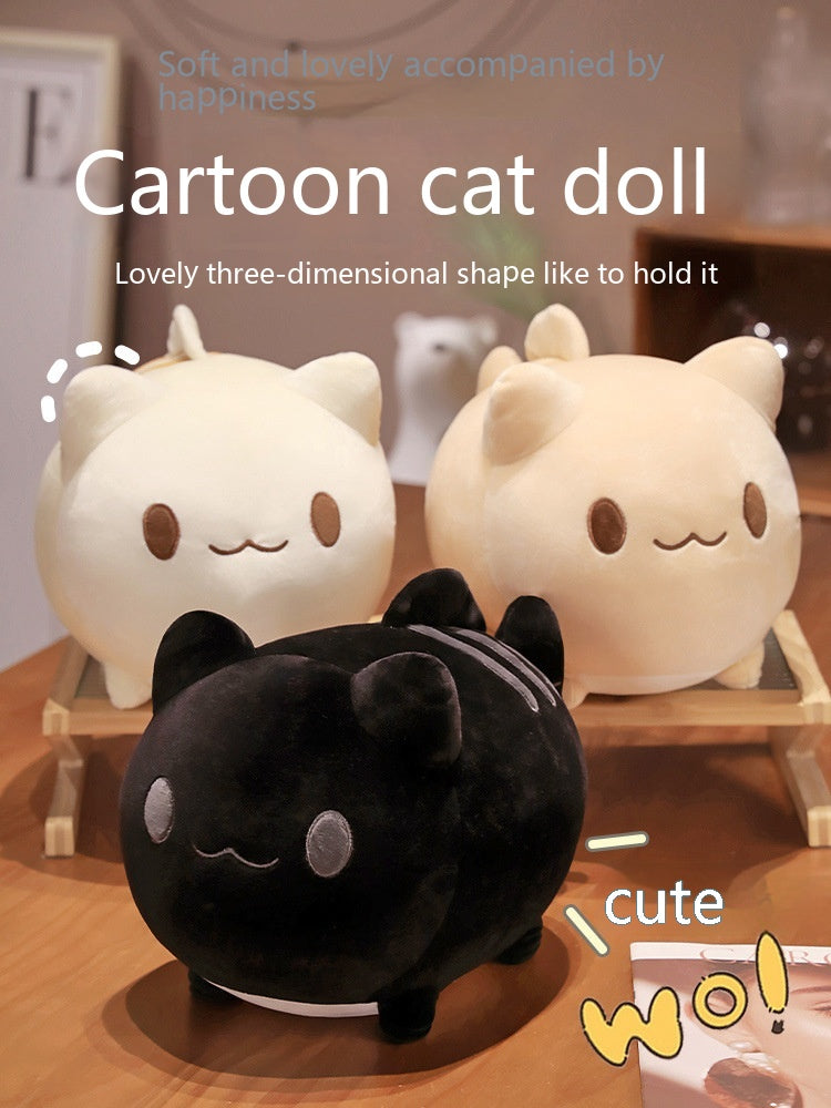 Round and Large Cute Stuffed Cat Toy