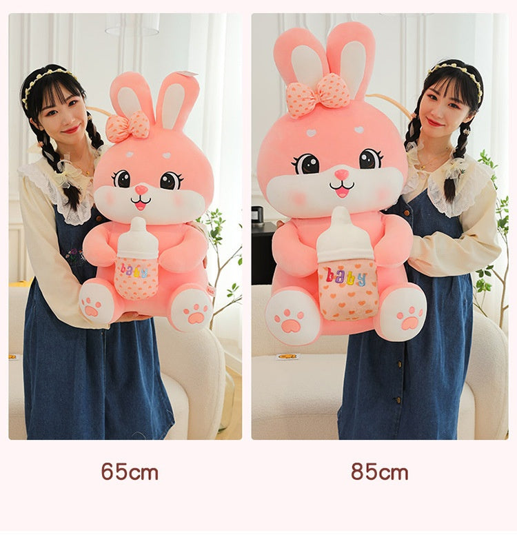 Cute Giant Colorful Bunny Rabbit Plush Toys in Purple, Blue & Pink