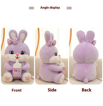 Cute Giant Colorful Bunny Rabbit Plush Toys in Purple, Blue & Pink