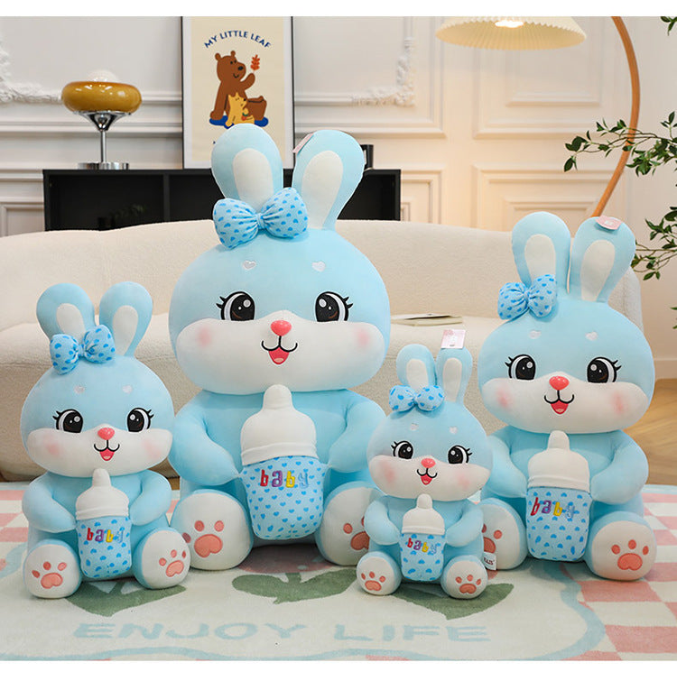 Cute Giant Colorful Bunny Rabbit Plush Toys in Purple, Blue & Pink