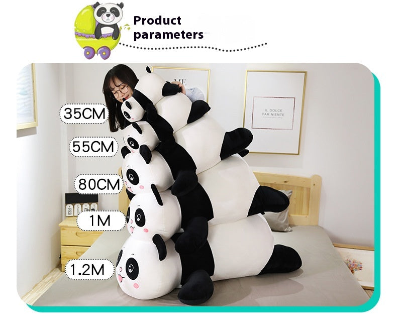 Cute & Large Panda Plush Toy Collection with Different Eye Expressions