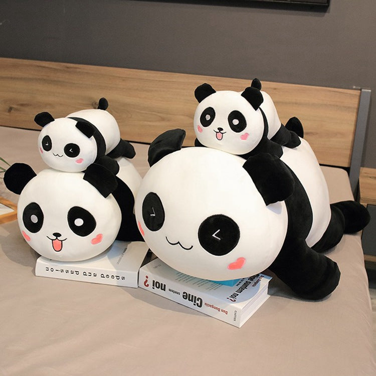 Cute & Large Panda Plush Toy Collection with Different Eye Expressions