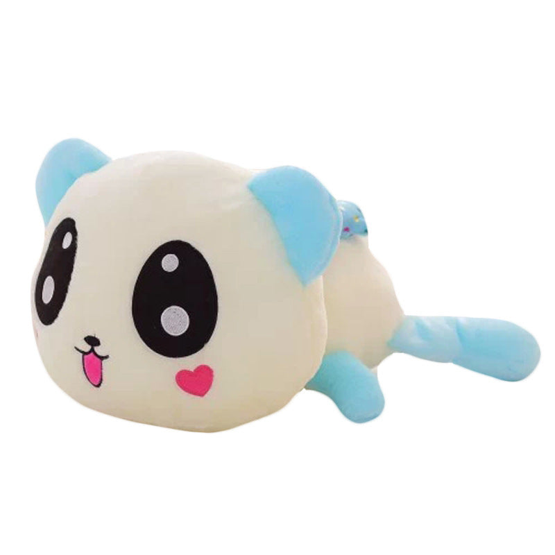 Glow-in-the-Dark Panda Plush Toy Set with Cute Expressions