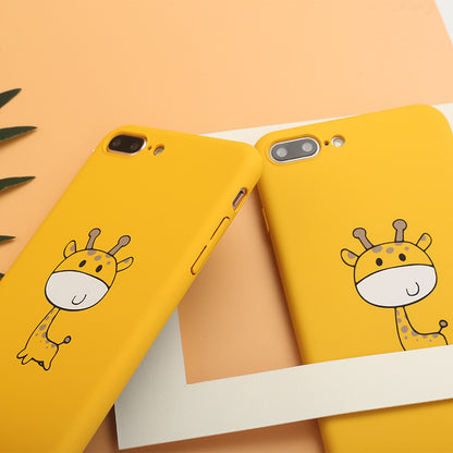 Cute Cartoon Yellow Giraffe Phone Case