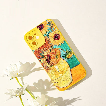 Van Gogh Sunflower Phone Case – Vibrant Art-Inspired Yellow Design