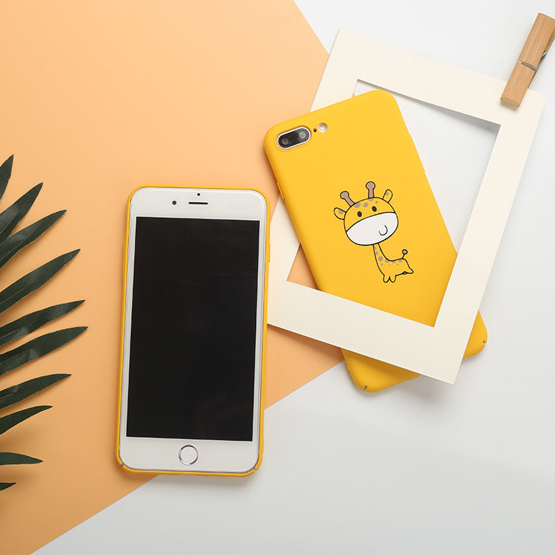 Cute Cartoon Yellow Giraffe Phone Case