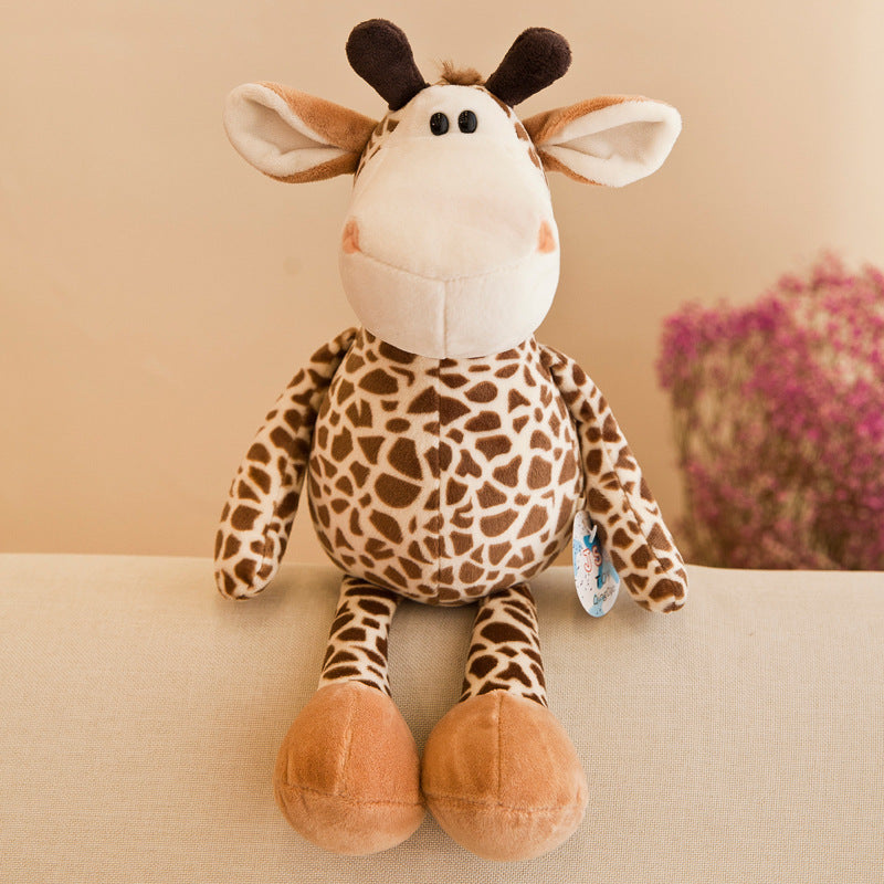 Adorable Jungle Animal Stuffed Toys with Fluffy Fur and Cute Faces